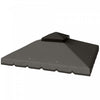 Outsunny 10' x 10' Gazebo Canopy Replacement with Double-Tier Roof, Holes
