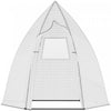 Outsunny 63\" X 54\" X 71\" Greenhouse Portable Hot House For Plants With Zipper Door And Mesh Window For Outdoor, Garden, Patio, White