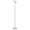 Dainolite LED Torchier Floor Lamp Satin Nickel Finish
