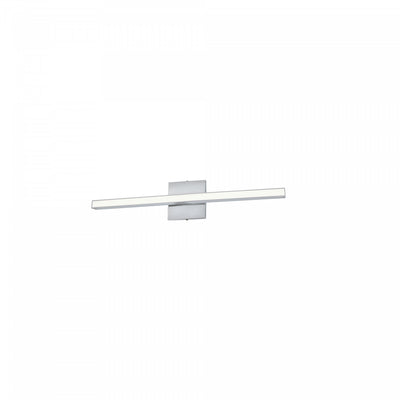 Dainolite Arandel Vanity Light 18w LED Polished Chrome White Acrylic Diffuser Lamp|Lumière de coiffeuse Arandel de Dainolite en acrylique blanc qui diffuse la lumière, avec fini chromé poli et ampoule à DEL de 18 W
