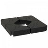 Outsunny Umbrella Weights for Cantilever Parasols, Set of 4 Parasol Base Weights, Black