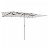 Costway 15FT Double-Sided Patio Market Umbrella Large Crank Handle Vented Outdoor Twin