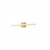 Dainolite Arandel Vanity Light 18w LED Aged Brass White Acrylic Diffuser Lamp