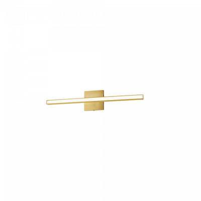 Dainolite Arandel Vanity Light 18w LED Aged Brass White Acrylic Diffuser Lamp|Lumière de coiffeuse Arandel de Dainolite en acrylique blanc qui diffuse la lumière, avec fini laiton vieilli et ampoule à DEL de 18 W