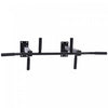 Soozier Ceiling Mounted Pull Up Bar Wall Mount Chin Up Bar Upper Body Strength Training Station Home Gym Black