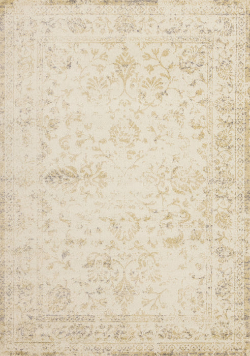 Ellis Subtle Traditional Elegant Beige Cream Area Rug - 5'3\" x 7'7\"