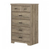 Versa 5-drawer Chest - Weathered Oak