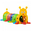 Qaba Caterpillar Play Tunnels, Kids Tunnel For Toddlers To Crawl Through Climbing Toy Indoor & Outdoor Play Structure For 3-6 Years Old, 106.7\" X 39.8\" X 41.3\"