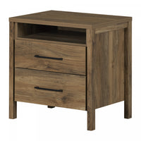 Gravity 2-drawer Nightstand - Natural Mango