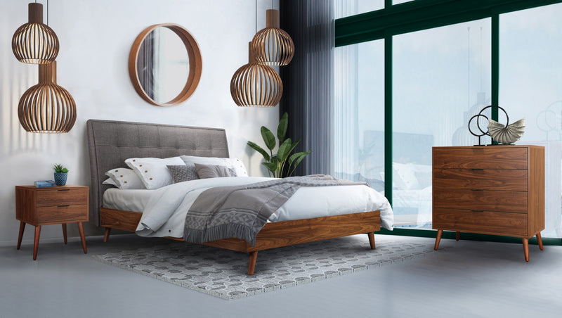 Flashby Chest With 4 Drawers, Faux Walnut