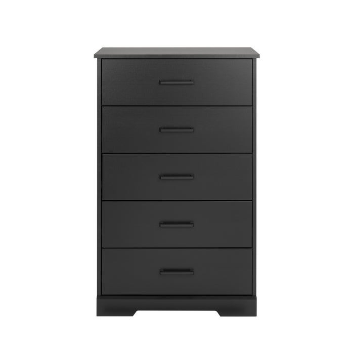 Prepac Rustic Ridge 27.5\" 5-Drawer Chest - Black