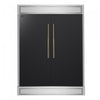 Forno Maderno 60 Inch Convertible Refrigerator/Freezer in Black, Trim Kit, 27.2 cu.ft. - FFFFD1722-60MG-BLK