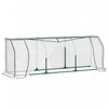 Outsunny 71\" X 17\" X 24\" Mini Greenhouse Portable Hot House For Plants With Zipper Design For Outdoor, Indoor, Garden, White