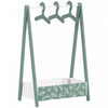 Qaba Kids Clothing Rack with Storage Shelf, Star Theme Kids Dress Up Rack with Hangers, Child Garment Hanger for Nursery Room, Living Room, Playroom, Green