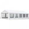 Outsunny 16'x32' Large Party Tent & Carport With Removable Sidewalls And Windows, Portable Garage Canopy Tent, Sun Shade Shelter, For Parties, Wedding, Outdoor Events