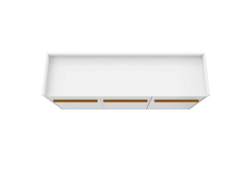 Manhattan Comfort Bradley 53.54” Buffet Stand with 4 Shelves - White