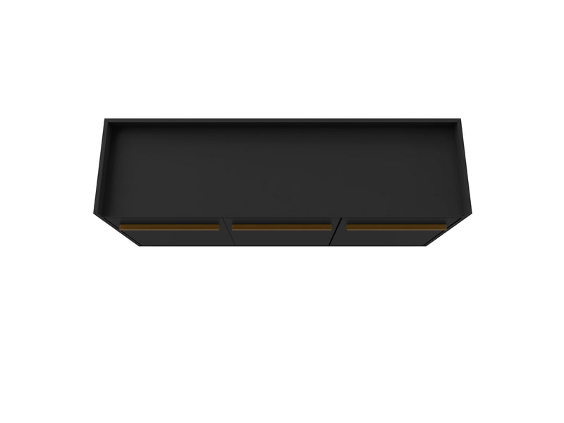 Manhattan Comfort Bradley 53.54” Buffet Stand with 4 Shelves - Black