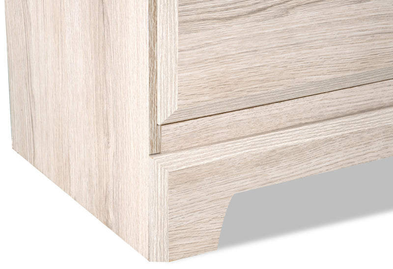 Yorkdale Bedside 2-Drawer Nightstand, 23.5\"W x 24.7\"H, Made in Canada - White