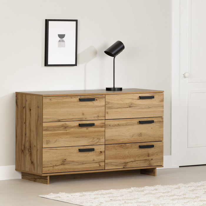 Cavalleri 6-drawer Dresser - Nordik Oak