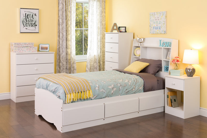 Astrid 4-Drawer Dresser - White