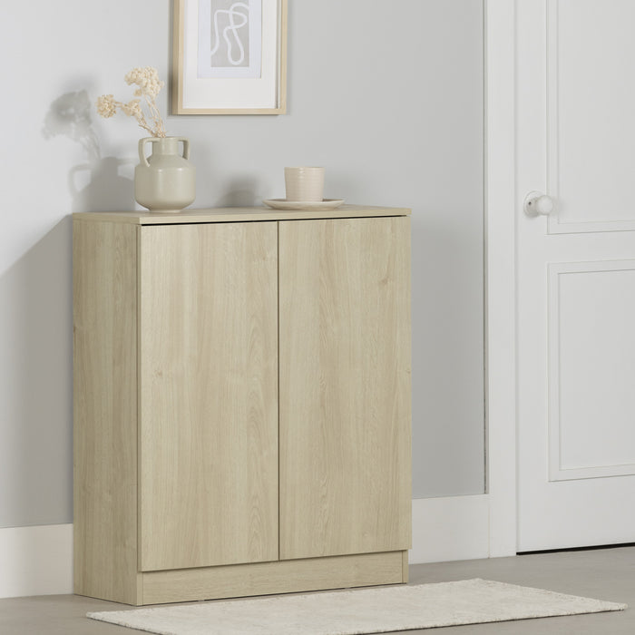 Arum 2-door Accent Cabinet - Bleached Oak