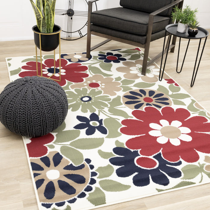Florence Botanical Indoor Area Rug - 4'7\" x 6'7\"
