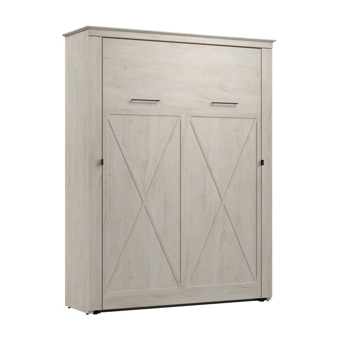 Bestar Key West 69 W Queen Murphy Bed - Linen White Oak