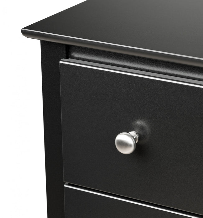 Jade 2-Drawer Nightstand - Black