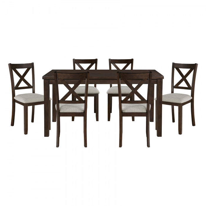 Vintner 7pc Pack Dining Set, Dark Cherry