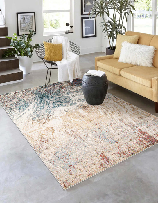 Tribeca Teal Area Rug - 8'0\" x 10'0\"