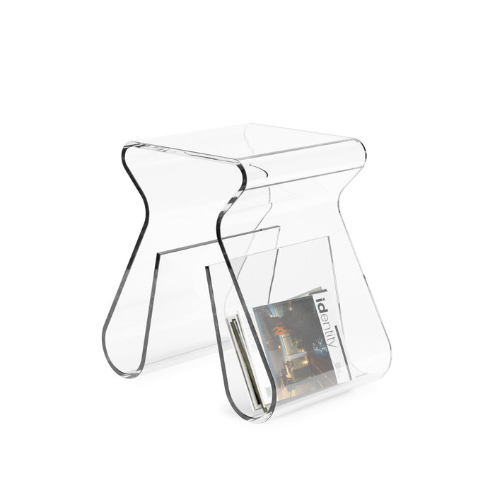 Umbra Modern Acrylic Magino Magazine Rack End Table