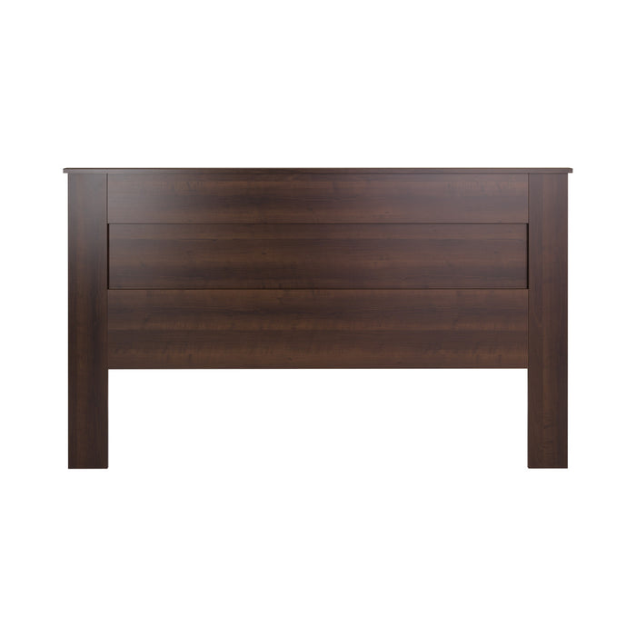 King Flat Panel Headboard - Espresso
