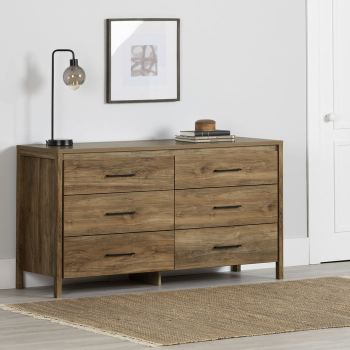 Gravity 6-drawer Dresser - Natural Mango