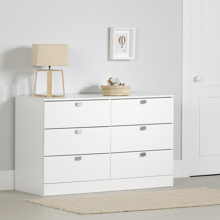 Spark 6-drawer Dresser - Pure White