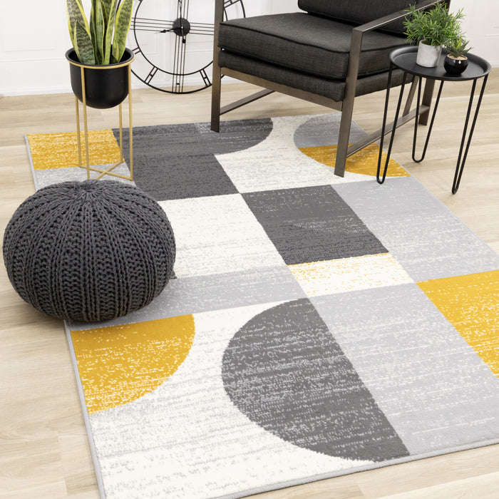 Florence Geometric Shapes Area Rug - 4'7\" x 6'7\"
