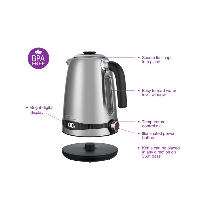 Salton 1.7 L Digital Temperature Control Kettle - JK2038