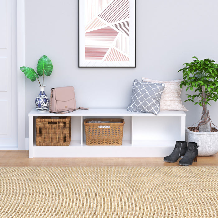 Calla Storage Bench - White