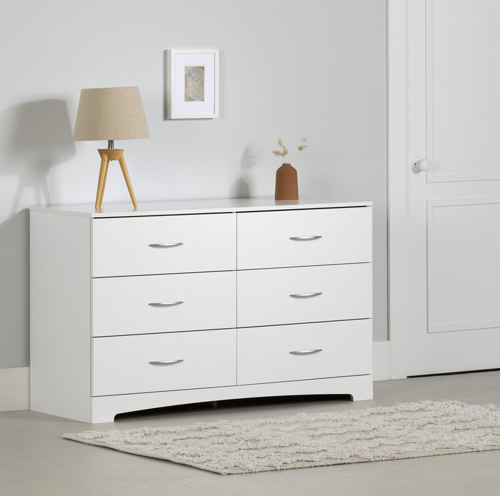 Step One 6-drawer Dresser - Pure White