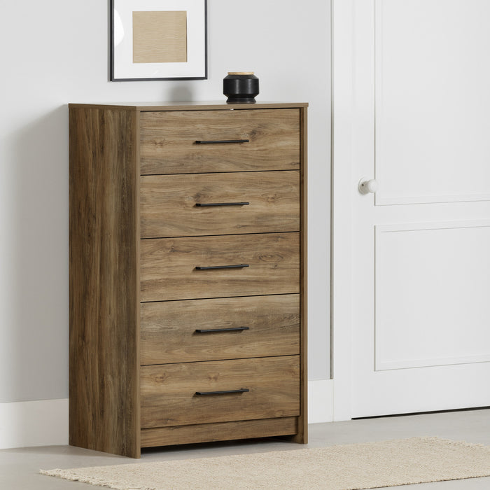 Londen 5-drawer Chest - Natural Mango