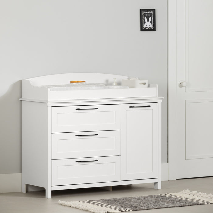 Daisie Changing Table With Removable Rim - Pure White