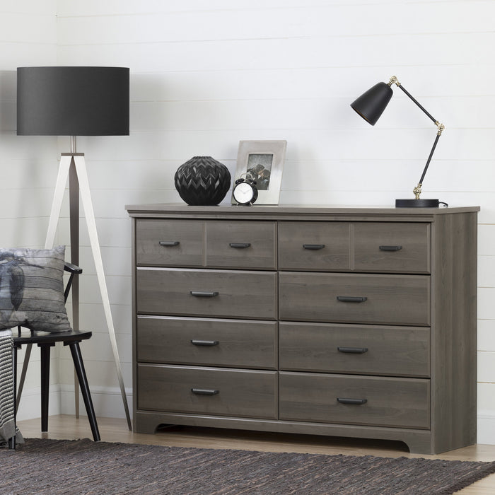 Versa 8-drawer Dresser - Gray Maple