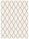 August White-Navy 5'3\" x 7'3\" Area Rug