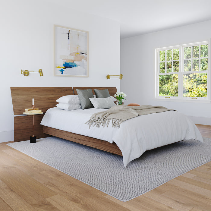 Nordika Queen Panoramic Panel Headboard - Walnut