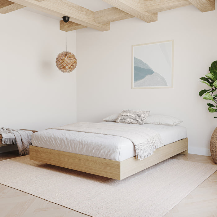 Nordika Queen Platform Bed - Natural Maple