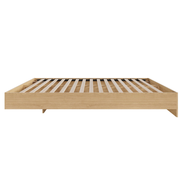 Nordika Queen Platform Bed - Natural Maple