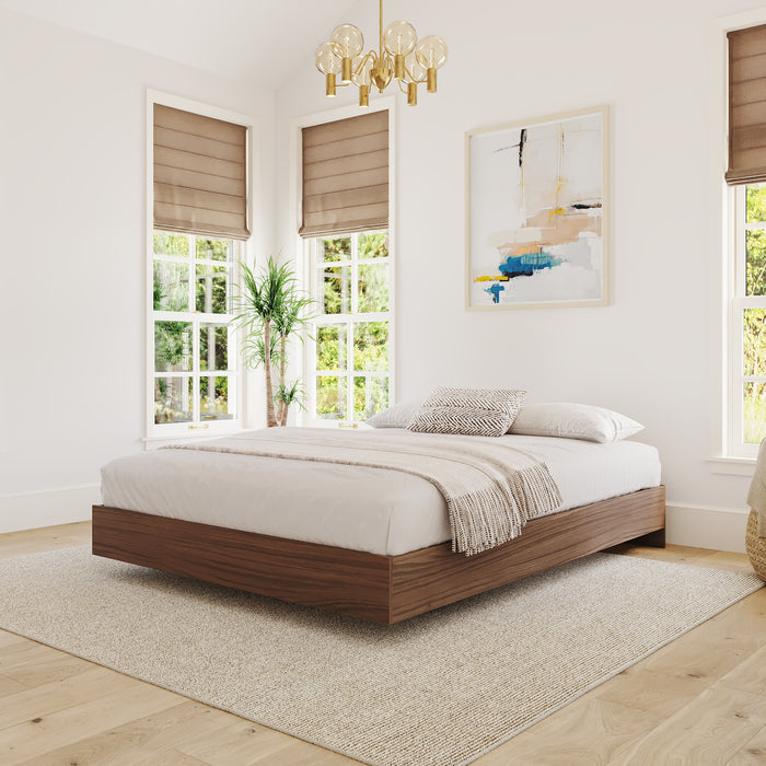 Nordika Queen Platform Bed - Walnut