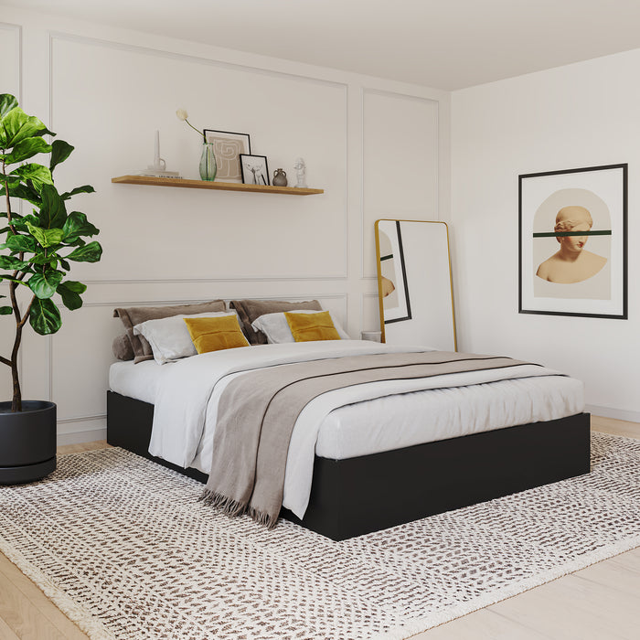 Nordika Full Storage Platform Bed - Black