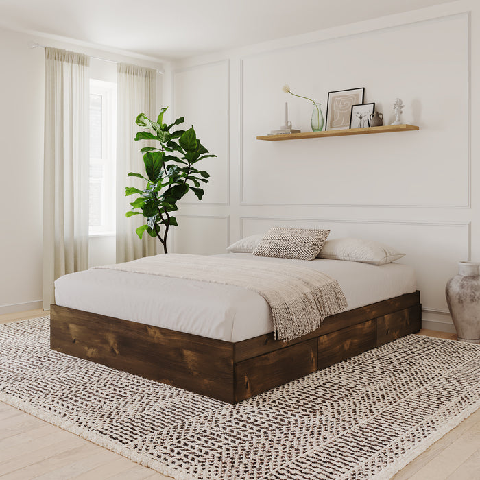 Nordika Full Platform Bed - Truffle