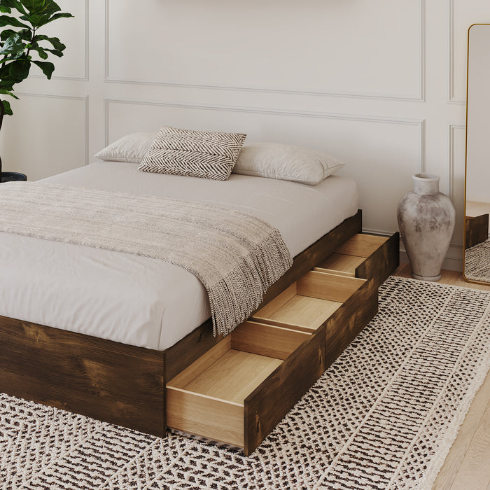 Nordika Full Platform Bed - Truffle