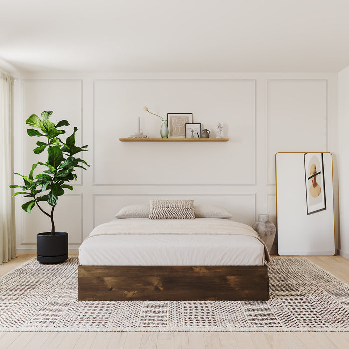 Nordika Full Platform Bed - Truffle